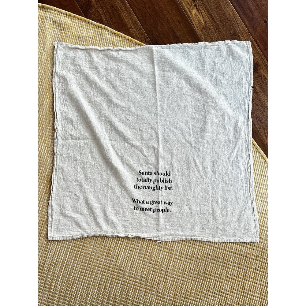 Christmas Tea Towel: Naughty Reindeer